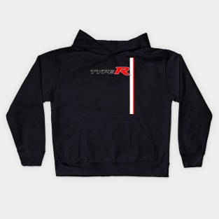 FK8 Type R Championship white racing stripe Kids Hoodie